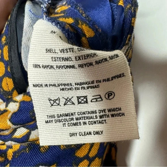 Cartonnier Anthropologie Printed Wide Leg Cropped Pants Size 4 - Picture 9 of 9